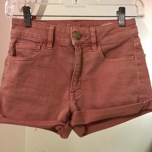 American Eagle colored denim shorts
